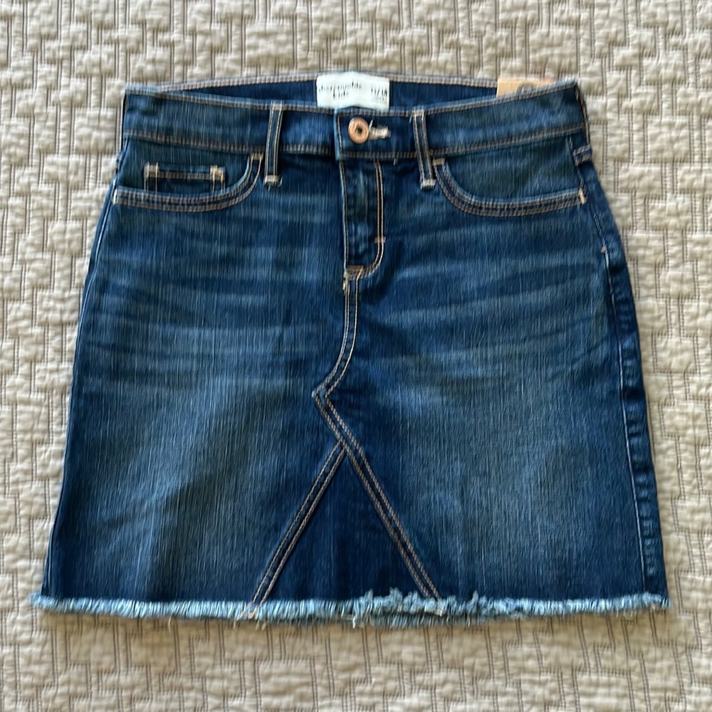 Ew with tags-Abercrombie kids denim skirt-size 13/14